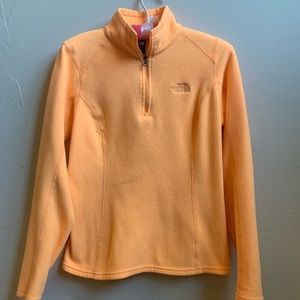 North face orange pullover!